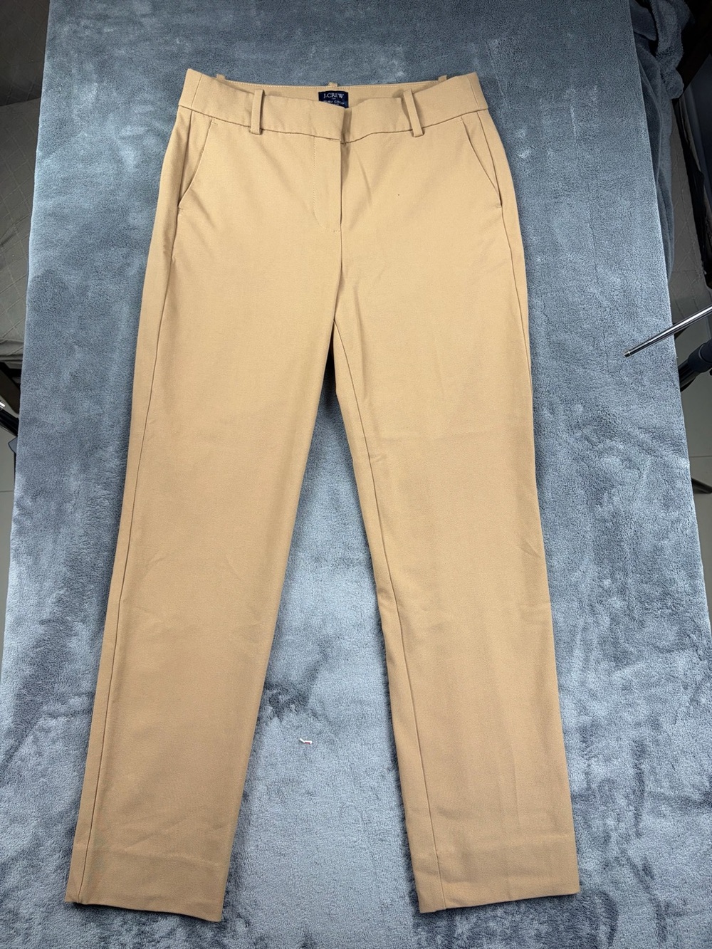 J. Crew Tan Stretch Chinos - Slim Straight Ruby Crop Pant size 4